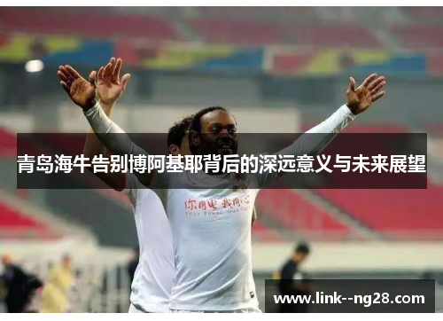 青岛海牛告别博阿基耶背后的深远意义与未来展望